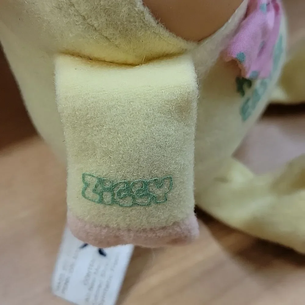 Ziggy Hoppy Easter yellow plush bow tie Bunny Rabbit , book and decorative seals
